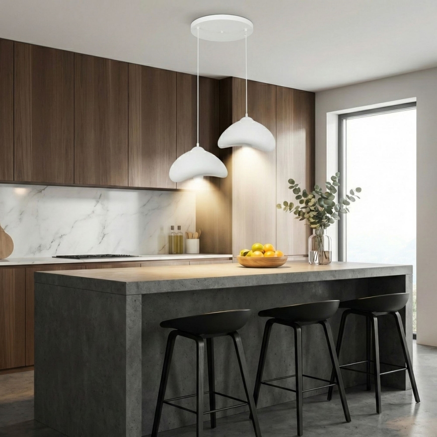 Brilagi - Lustr na lanku WABI SABI 2xE27/40W/230V pr. 45 cm bílá