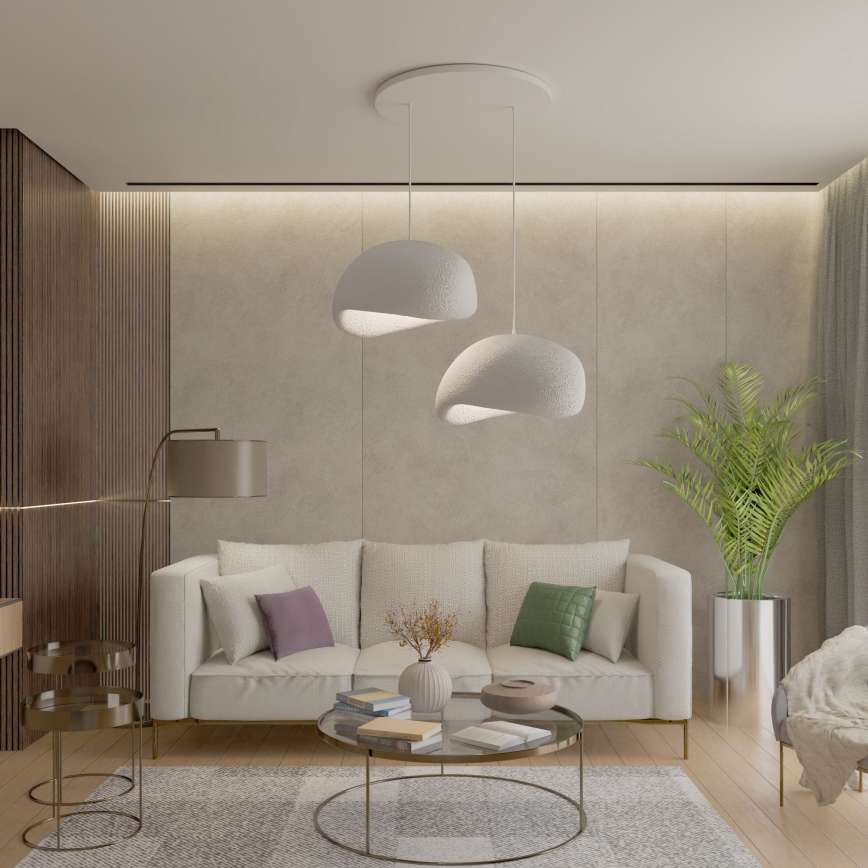 Brilagi - Lustr na lanku WABI SABI 2xE27/40W/230V pr. 60 cm bílá