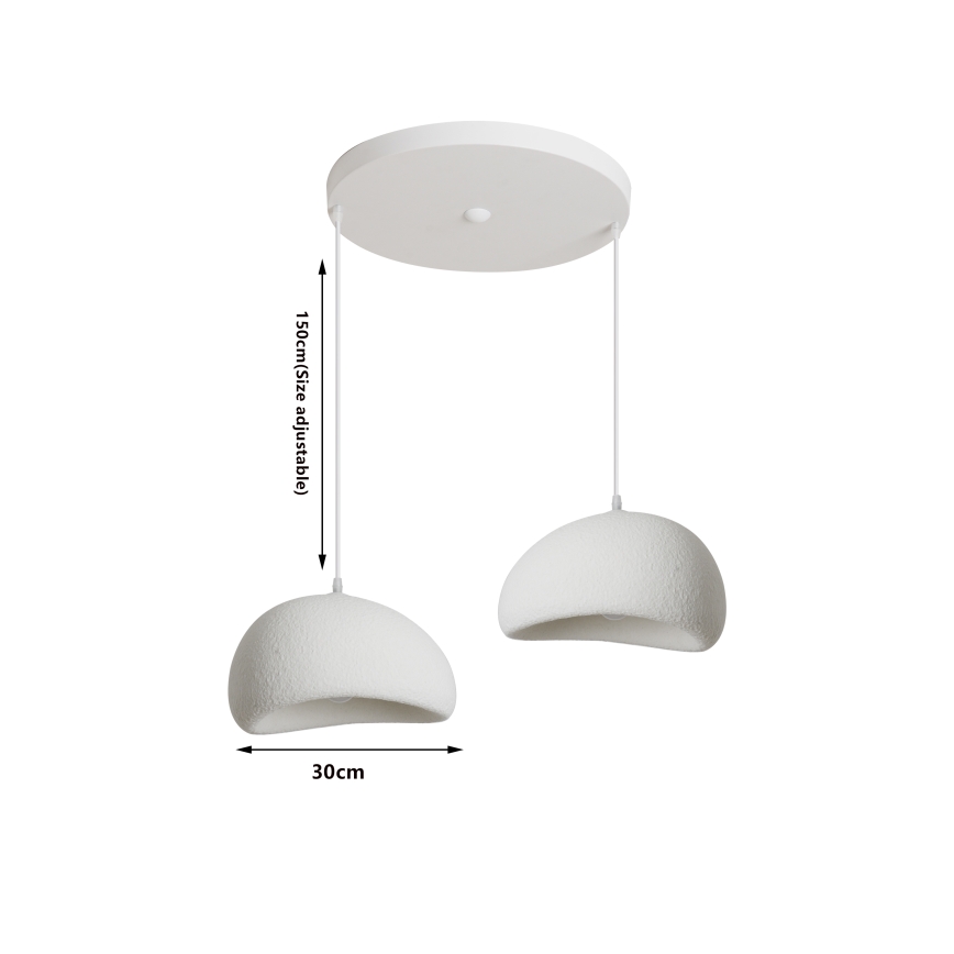BRILAGI - Lustr na lanku WABI SABI 2xE27/60W/230V bílá
