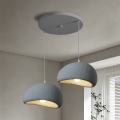 BRILAGI - Lustr na lanku WABI SABI 2xE27/60W/230V šedá