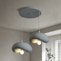 BRILAGI - Lustr na lanku WABI SABI 2xE27/60W/230V šedá