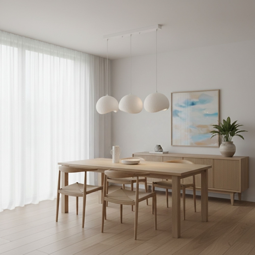 Brilagi - Lustr na lanku WABI SABI 3xE27/40W/230V bílá