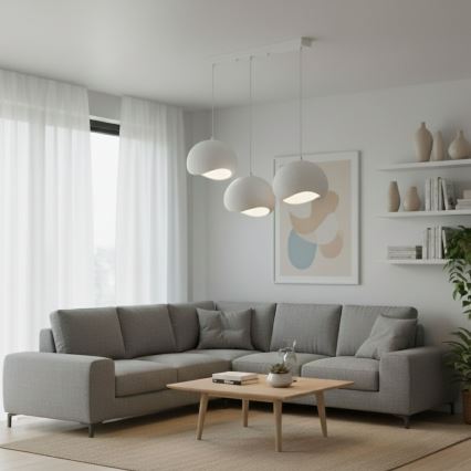 Brilagi - Lustr na lanku WABI SABI 3xE27/40W/230V bílá