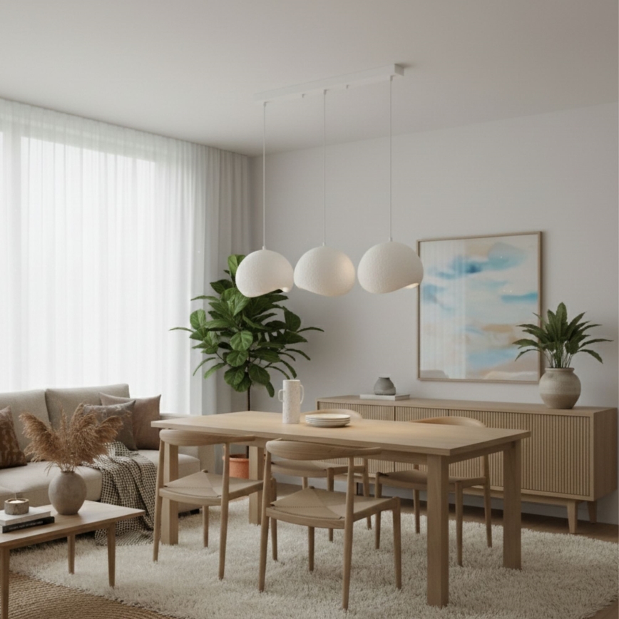 Brilagi - Lustr na lanku WABI SABI 3xE27/40W/230V bílá