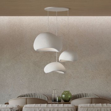 Brilagi - Lustr na lanku WABI SABI 3xE27/40W/230V pr. 76 cm bílá