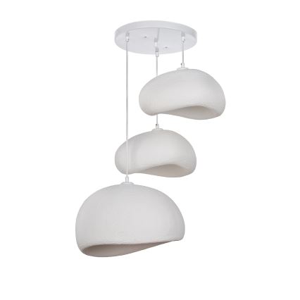 BRILAGI - Lustr na lanku WABI SABI 3xE27/40W/230V pr. 76 cm bílá