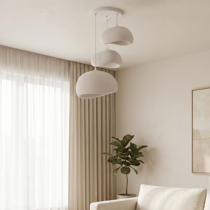 BRILAGI - Lustr na lanku WABI SABI 3xE27/40W/230V pr. 76 cm bílá