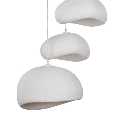 BRILAGI - Lustr na lanku WABI SABI 3xE27/40W/230V pr. 76 cm bílá