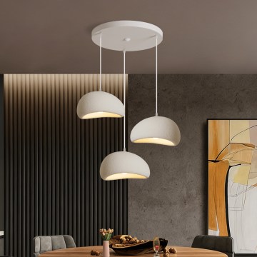 BRILAGI - Lustr na lanku WABI SABI 3xE27/60W/230V bílá