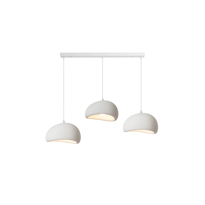 BRILAGI - Lustr na lanku WABI SABI 3xE27/60W/230V bílá