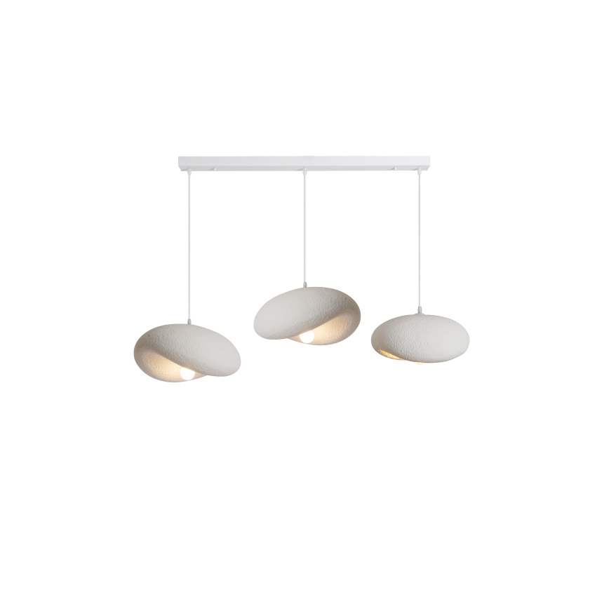 BRILAGI - Lustr na lanku WABI SABI 3xE27/60W/230V bílá