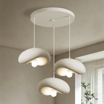 BRILAGI - Lustr na lanku WABI SABI 3xE27/60W/230V bílá