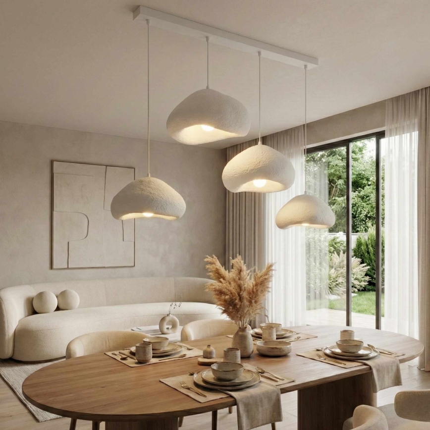 Brilagi - Lustr na lanku WABI SABI 4xE27/40W/230V bílá