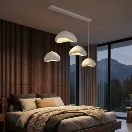 Brilagi - Lustr na lanku WABI SABI 4xE27/40W/230V bílá