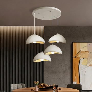 BRILAGI - Lustr na lanku WABI SABI 4xE27/60W/230V bílá
