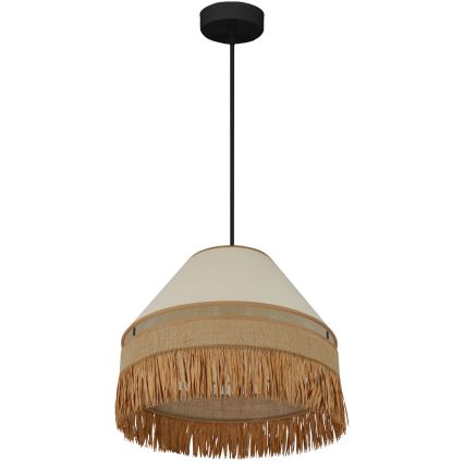 Brilagi - Lustr na lanku WINNETOU AVIGNION 1xE27/15W/230V pr. 35 cm hnědá/krémová