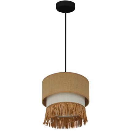 Brilagi - Lustr na lanku WINNETOU BOHO 1xE27/15W/230V pr. 25 cm hnědá/krémová