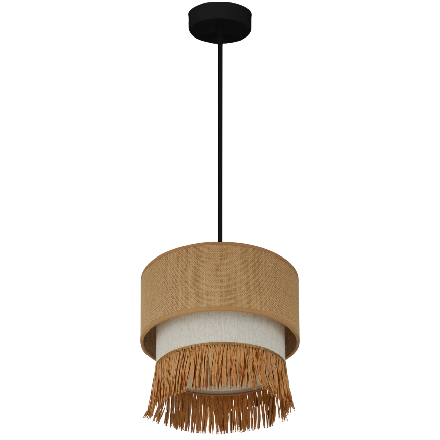 Brilagi - Lustr na lanku WINNETOU BOHO 1xE27/15W/230V pr. 25 cm hnědá/krémová