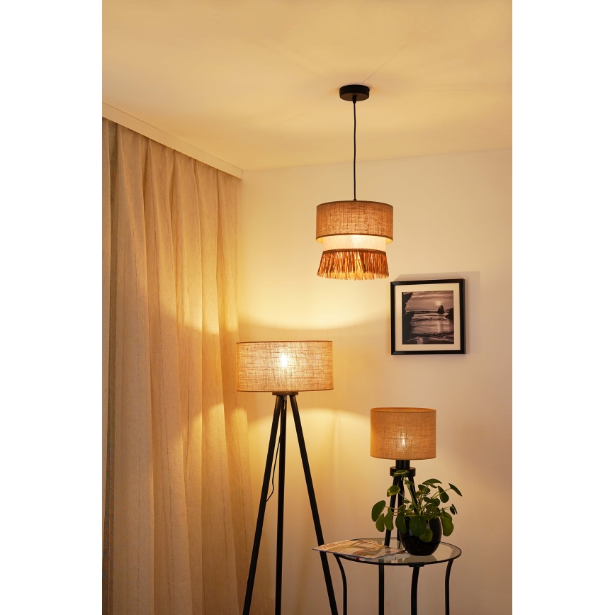 Brilagi - Lustr na lanku WINNETOU BOHO 1xE27/15W/230V pr. 25 cm hnědá/krémová