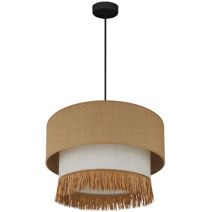 Brilagi - Lustr na lanku WINNETOU BOHO 1xE27/15W/230V pr. 45 cm hnědá/krémová