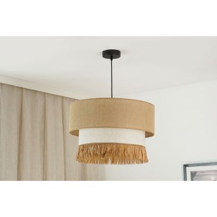 Brilagi - Lustr na lanku WINNETOU BOHO 1xE27/15W/230V pr. 45 cm hnědá/krémová