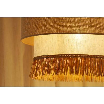 Brilagi - Lustr na lanku WINNETOU BOHO 1xE27/15W/230V pr. 45 cm hnědá/krémová