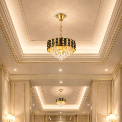 Brilagi - Lustr na řetězu CRISTAL 5xE14/40W/230V pr. 38 cm