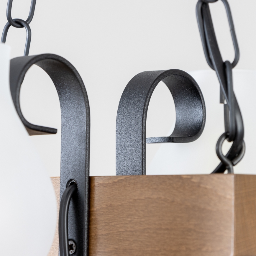 Brilagi - Lustr na řetězu QUEEN 2xE14/40W/230V buk/ořech