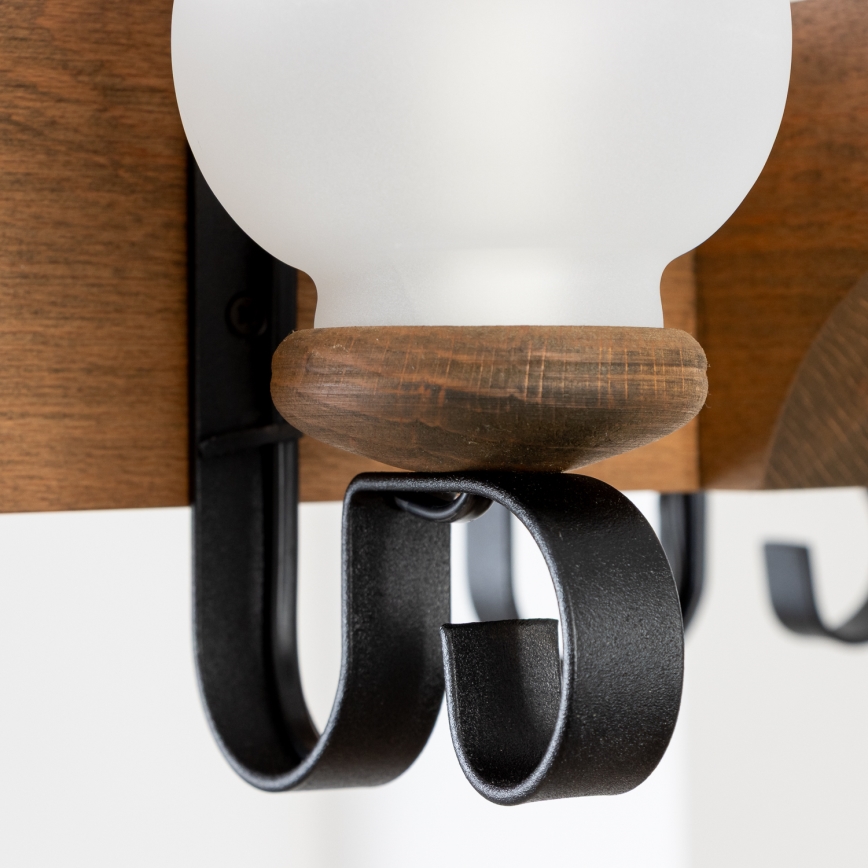 Brilagi - Lustr na řetězu QUEEN 4xE14/40W/230V buk