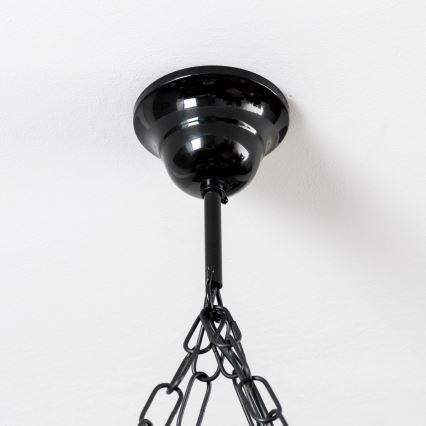 Brilagi - Lustr na řetězu QUEEN 4xE14/40W/230V buk/ořech