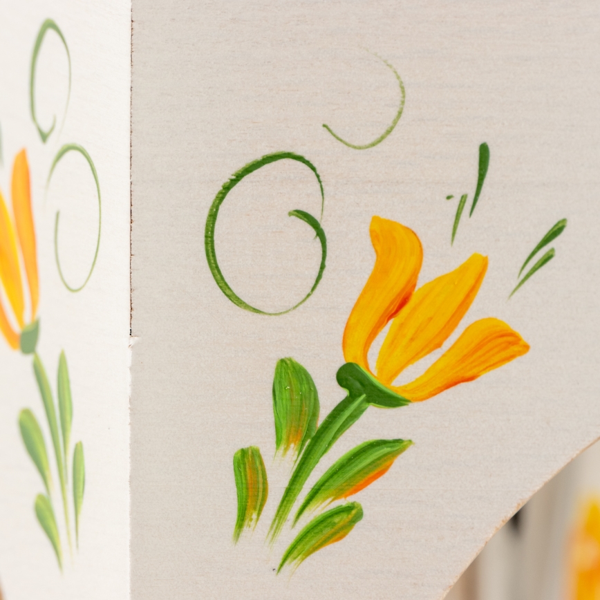 Brilagi - Lustr na řetězu QUEEN 6xE14/40W/230V buk/krémová