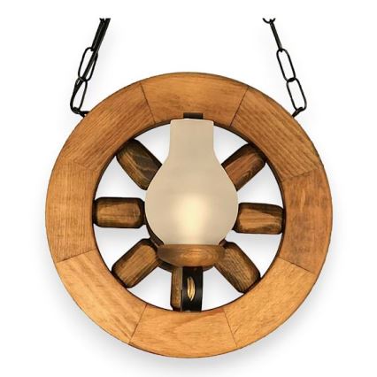 Brilagi - Lustr na řetězu ROATA 2xE14/40W/230V buk