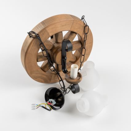 Brilagi - Lustr na řetězu ROATA 2xE14/40W/230V buk