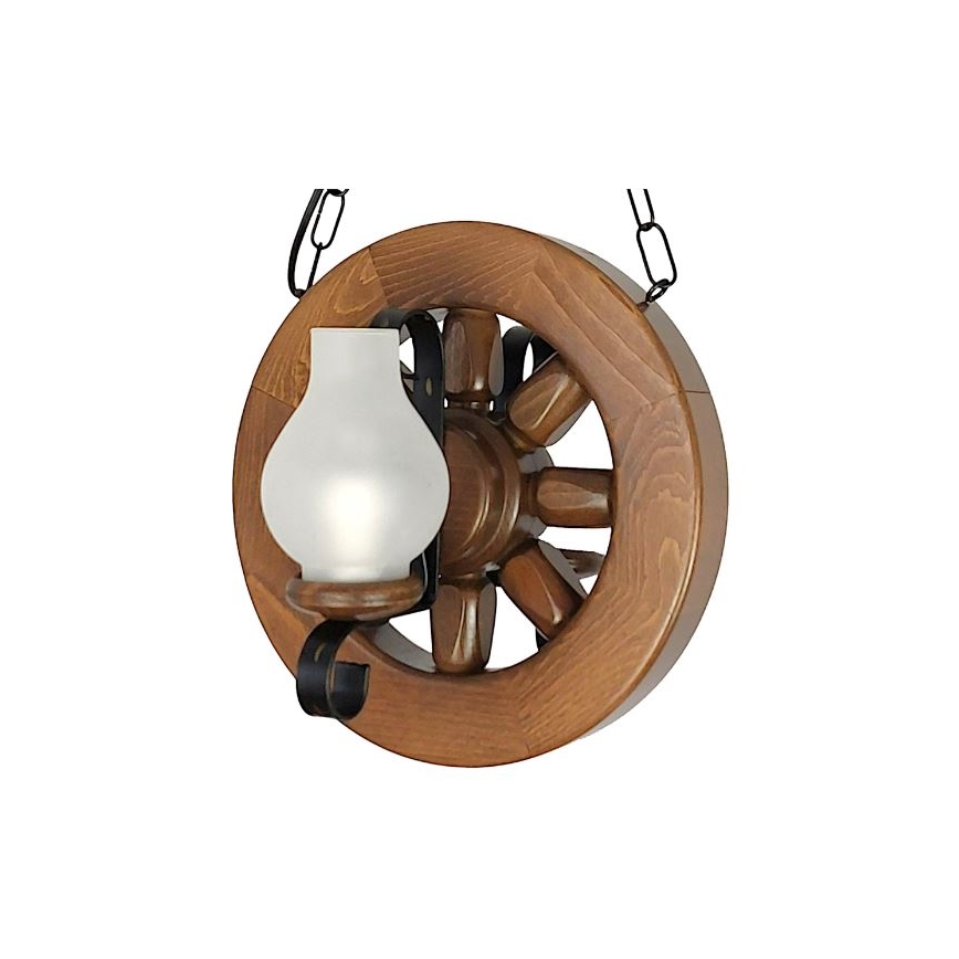 Brilagi - Lustr na řetězu ROATA 2xE14/40W/230V buk/ořech