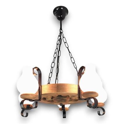 Brilagi - Lustr na řetězu ROATA 5xE14/40W/230V pr. 50 cm buk