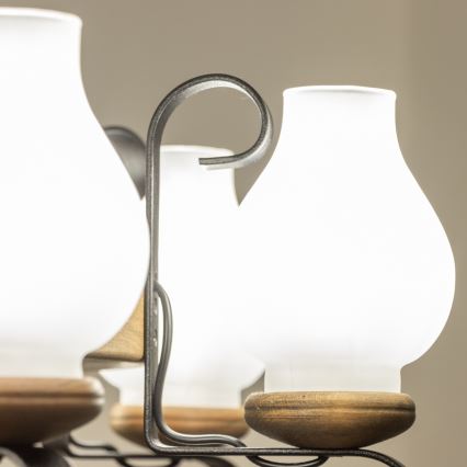 Brilagi - Lustr na řetězu ROATA 8xE14/40W/230V pr. 70 cm buk