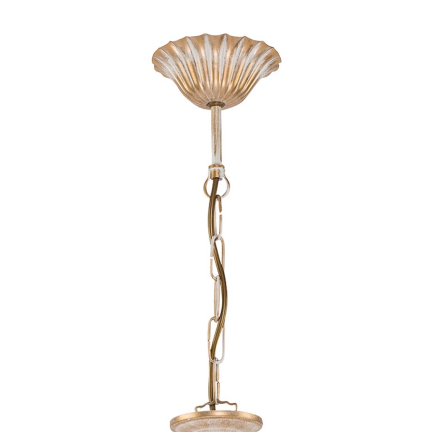 Brilagi - Lustr na řetězu SONIA 3xE27/15W/230V pr. 64 cm krémová/patina