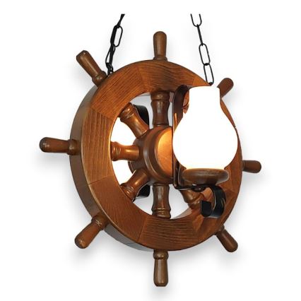 Brilagi - Lustr na řetězu TIMONA 2xE14/40W/230V buk/ořech