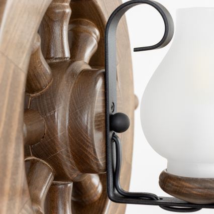 Brilagi - Lustr na řetězu TIMONA 2xE14/40W/230V buk/ořech