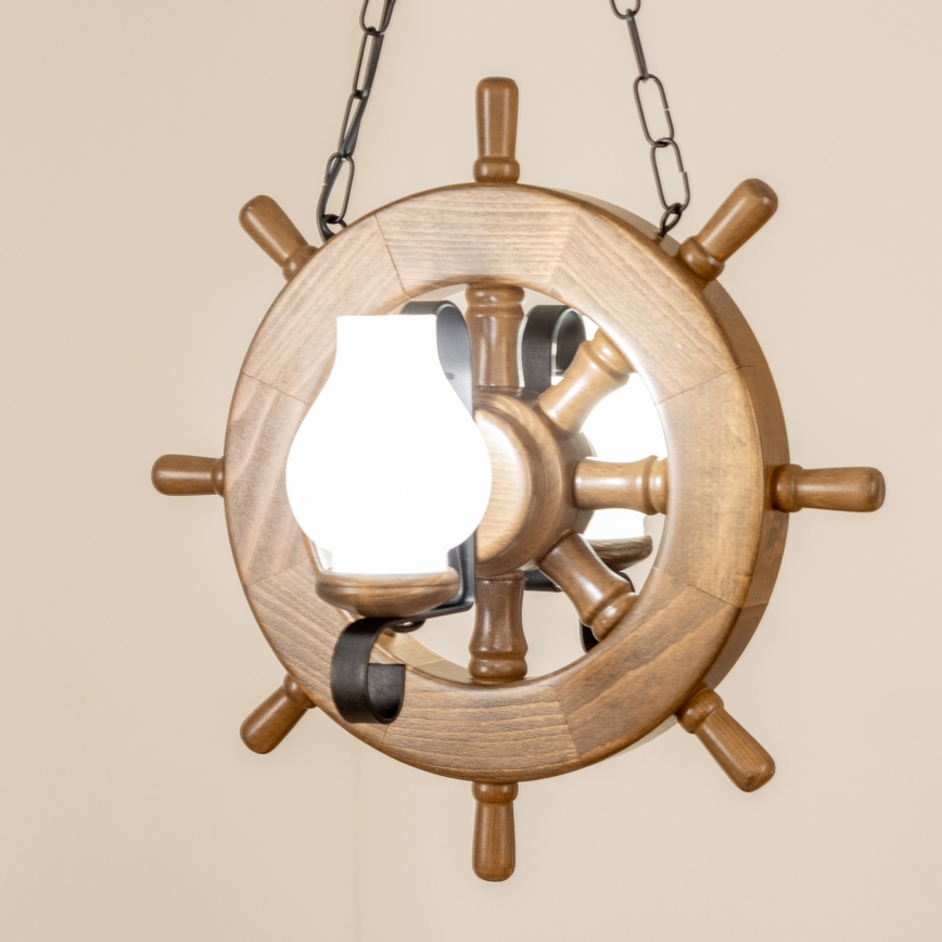 Brilagi - Lustr na řetězu TIMONA 2xE14/40W/230V buk/ořech