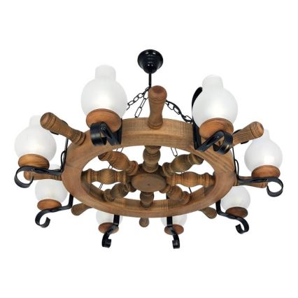 Brilagi - Lustr na řetězu TIMONA 8xE14/40W/230V buk