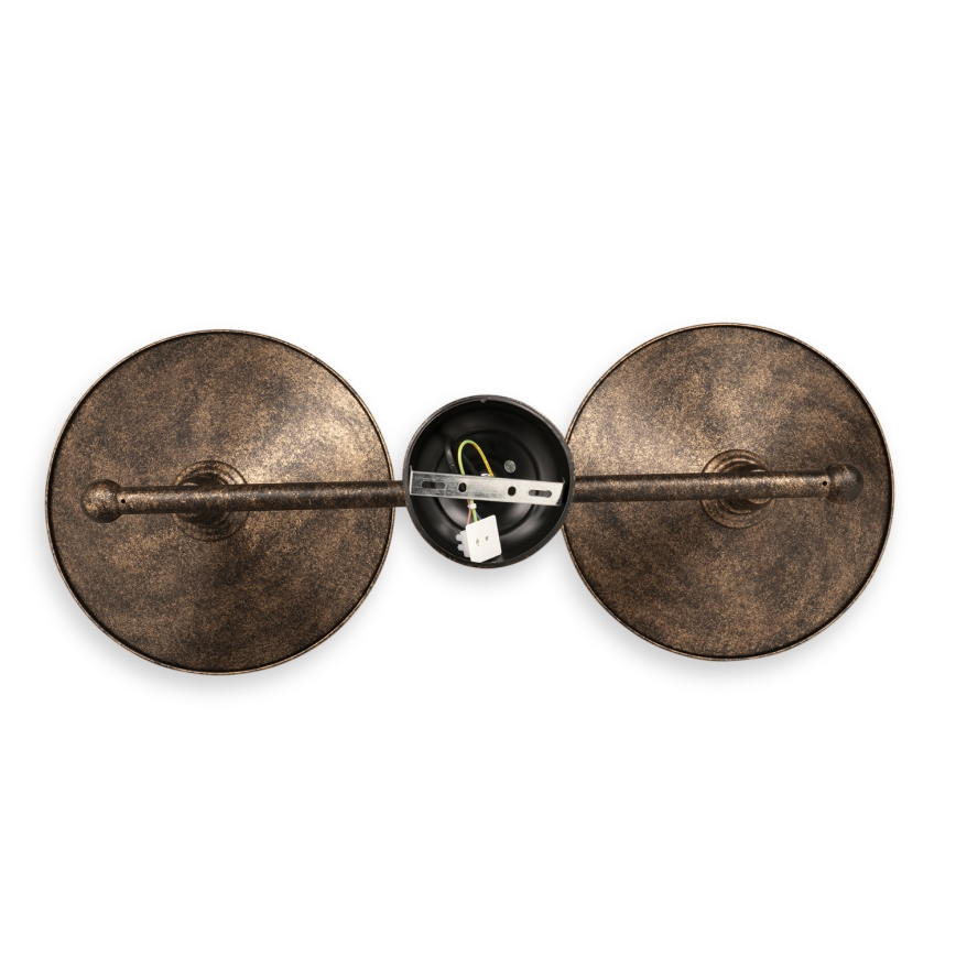 BRILAGI - Lustr na tyči FORGE 2xE27/60W/230V patina/měděná