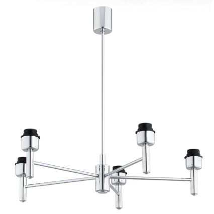 Brilagi - Lustr na tyči MONTE 5xE27/60W/230V béžová/lesklý chrom