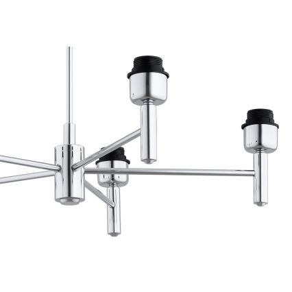 Brilagi - Lustr na tyči MONTE 5xE27/60W/230V béžová/lesklý chrom