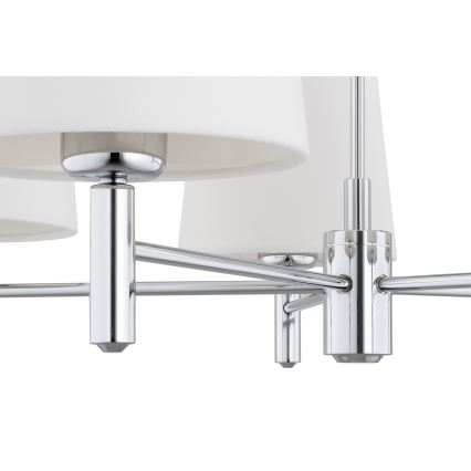 Brilagi - Lustr na tyči MONTE 5xE27/60W/230V krémová/lesklý chrom