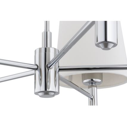 Brilagi - Lustr na tyči MONTE 5xE27/60W/230V krémová/lesklý chrom