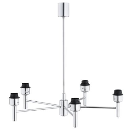 Brilagi - Lustr na tyči MONTE 5xE27/60W/230V krémová/lesklý chrom