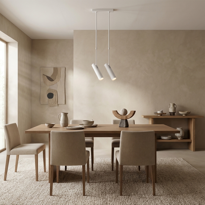 Brilagi - Lustr na tyči SELE 2xGU10/30W/230V bílá