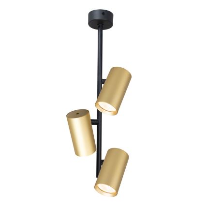Brilagi - Lustr na tyči SELE VERTICAL 3xGU10/30W/230V černá/zlatá