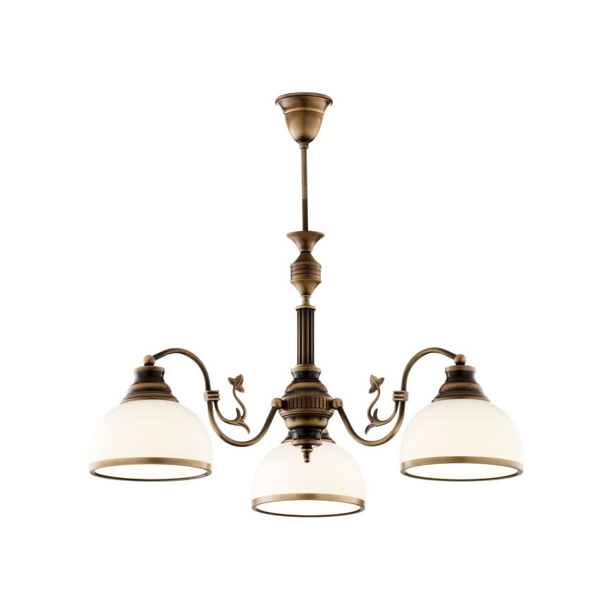 Brilagi - Lustr na tyči TAURUS 3xE27/15W/230V pr. 70 cm bronz